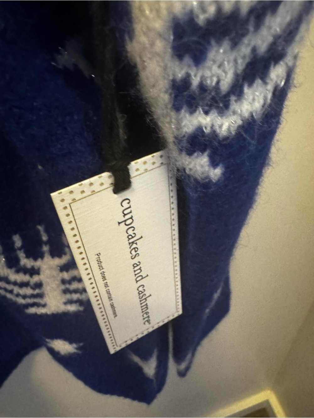 cupcakes & cashmere Blue and White Holiday Knit Sweater - Picture 2 of 3